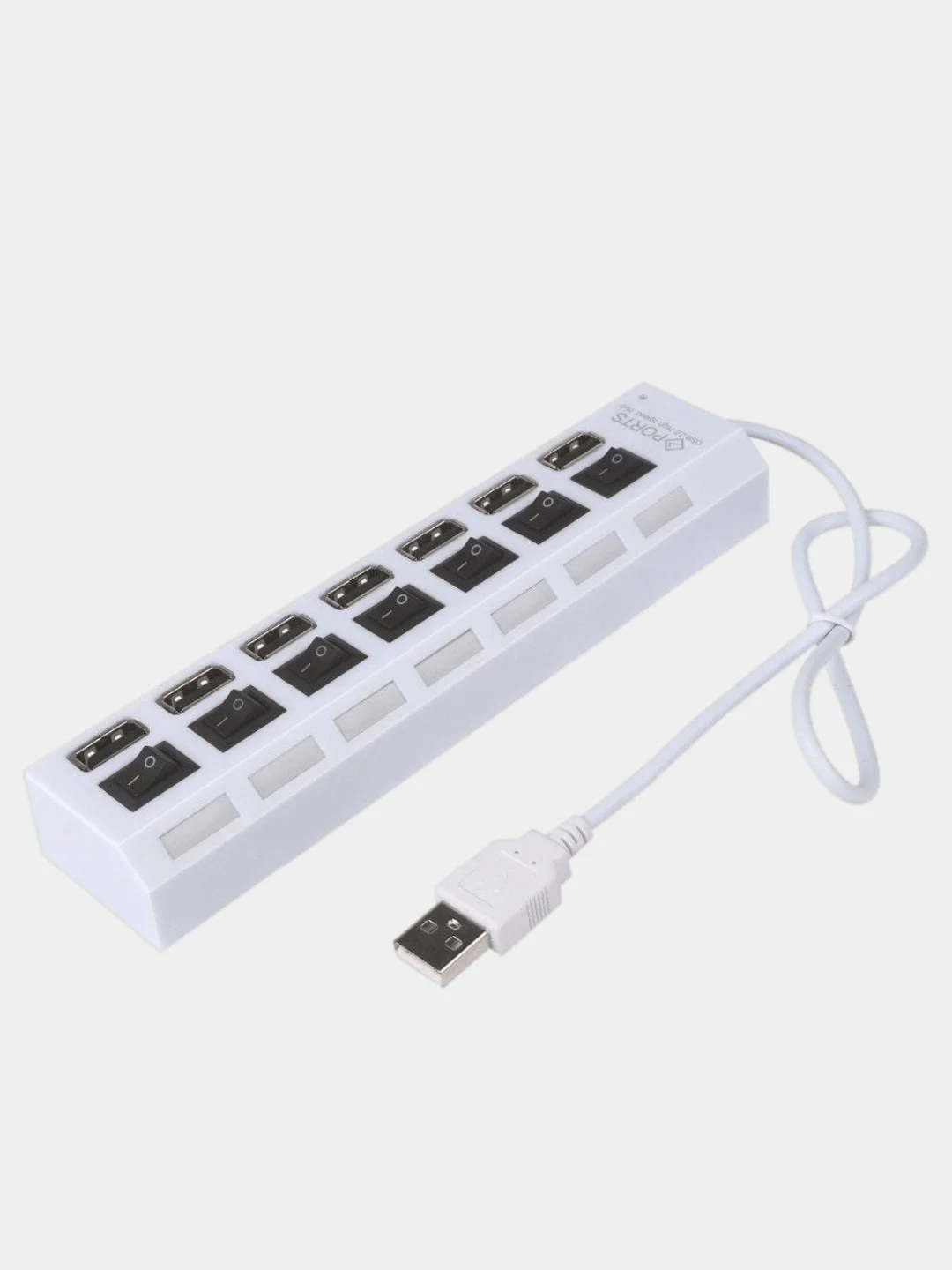 USB разветвитель 2.0 HUB HI-SPEED с 4-7 выходами (хаб) выключателями