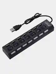 USB разветвитель 2.0 HUB HI-SPEED с 4-7 выходами (хаб) выключателями