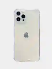 Белый силиконовый прозрачный противоударный, неоновый чехол для iPhone 11 / 12 с защитой камеры