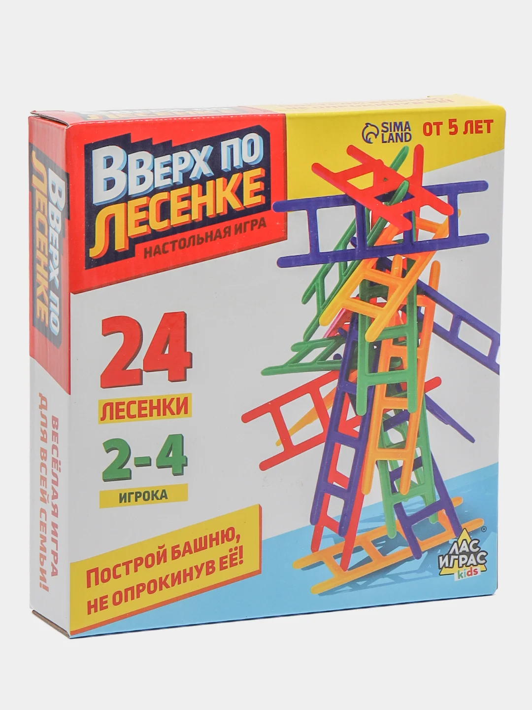 Настольная игра на равновесие "Вверх по лесенке", 24 лестницы