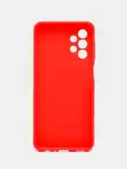 Красный чехол для Samsung Galaxy A23 (Самсунг Галакси А23), прозрачный