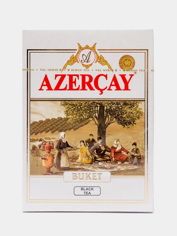 Чай АЗЕРЧАЙ "Букет", черный байховый, крупнолистовой, 200 г