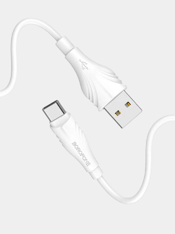 Кабель зарядный Borofone BX 18, USB Type-C, 1 м, 3.0 A