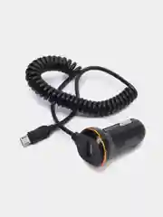 Черный автомобильное зарядное устройство Hoco Z14, для micro-USB