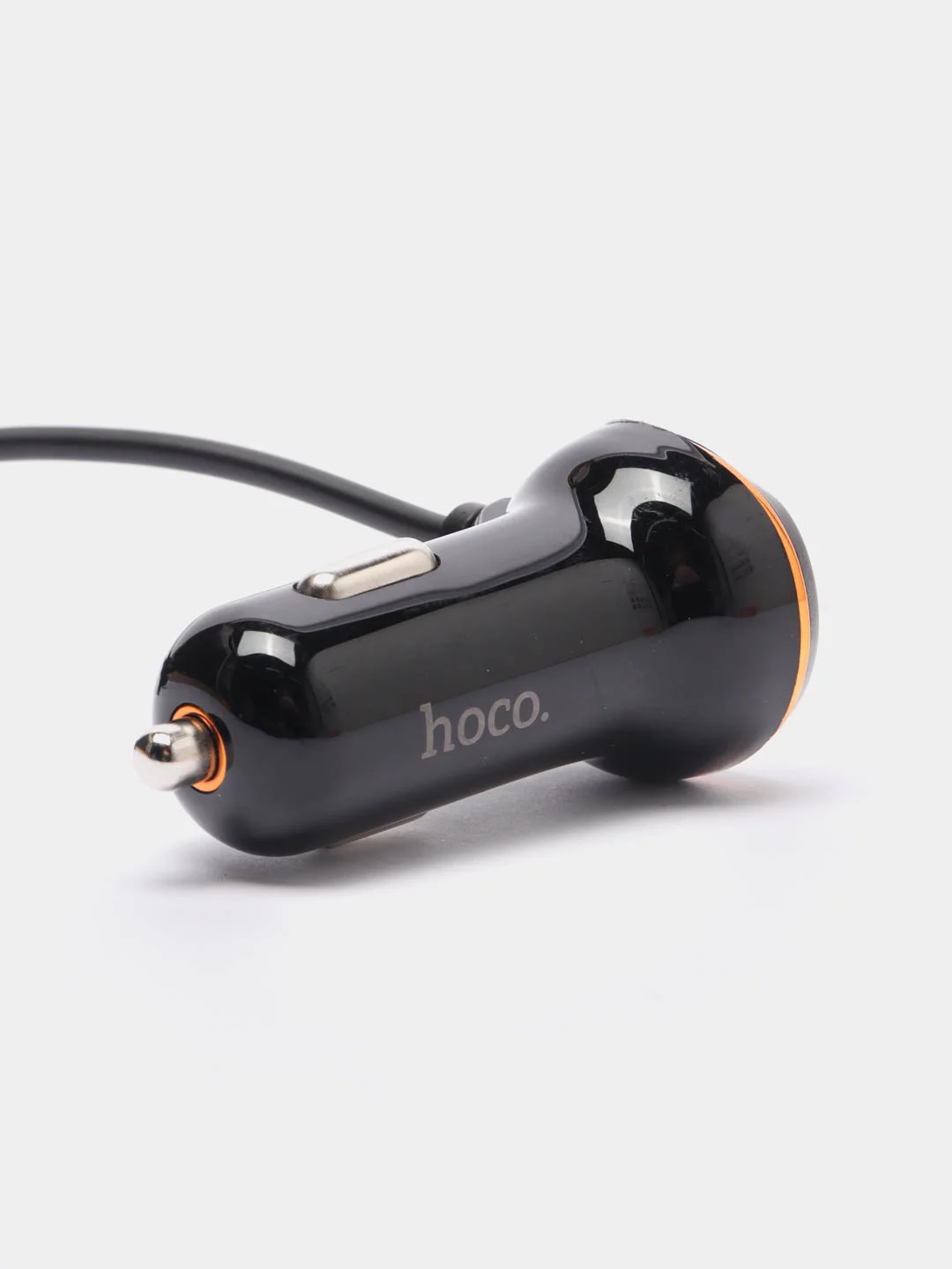 Черный автомобильное зарядное устройство Hoco Z14, для micro-USB