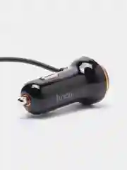 Черный автомобильное зарядное устройство Hoco Z14, для micro-USB