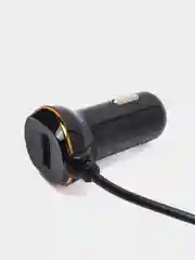 Черный автомобильное зарядное устройство Hoco Z14, для micro-USB