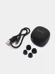 Черный беспроводные стереонаушники Celebrat TWS-W1, 550 mAh