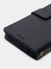Темно-синий кожаный PU чехол-книжка Xiaomi Redmi 10C