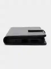 Черный кожаный PU чехол-книжка Xiaomi Redmi 10C