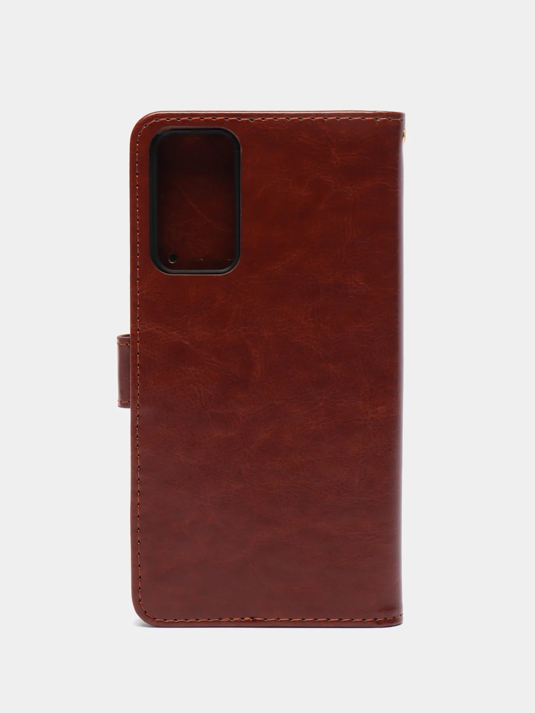 Коричневый кожаный PU чехол-книжка Xiaomi Redmi Note 11 Pro 4G