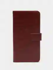 Коричневый кожаный PU чехол-книжка Xiaomi Redmi Note 11 Pro 4G