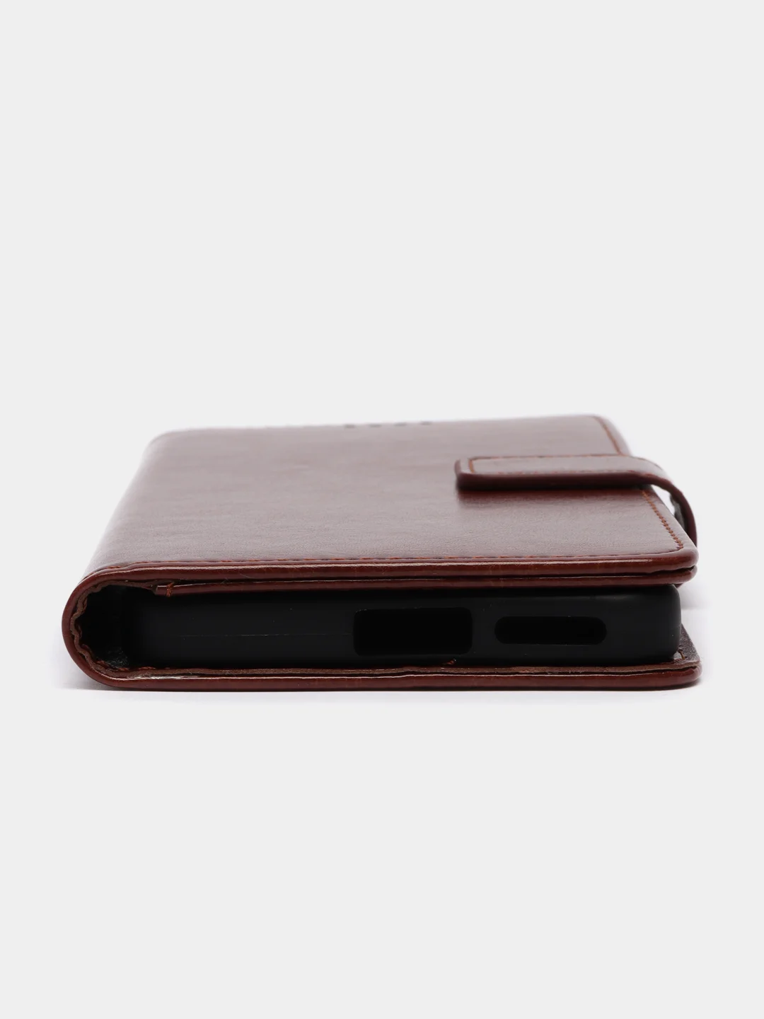 Коричневый кожаный PU чехол-книжка Xiaomi Redmi Note 11 Pro 4G