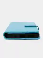 Голубой кожаный PU чехол-книжка Xiaomi Redmi 10C
