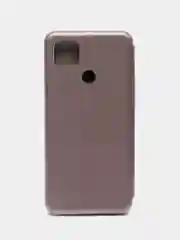 Серебряный чехол-книжка Xiaomi Redmi 9C, Redmi 9С NFC, Redmi 10A (Сяоми Редми 9С, 9С НФС, 10А)