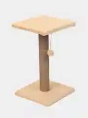 Кремовый когтеточка для кошек, с лежанкой, 30 х 30 х 50 см