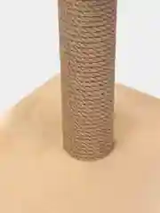 Кремовый когтеточка для кошек, с лежанкой, 30 х 30 х 50 см