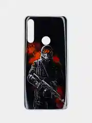 Серый металлик чехол Huawei P Smart Z / Honor 9X / Honor 9X Premium, Хуавей П Смарт З, с рисунком