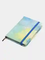Голубой записная книга, 96 л, в клетку