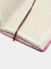 Розовый записная книга, 96 л, в клетку