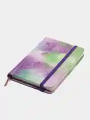 Сиреневый записная книга, 96 л, в клетку