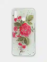 Голубой чехол Huawei Honor 8X, Хуавей Хонор 8Х силиконовый с рисунком