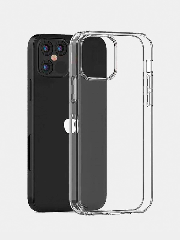 Лучший силиконовый чехол Clear case для iPhone 12 Mini Pro Max, прозрачный, клип-кейс