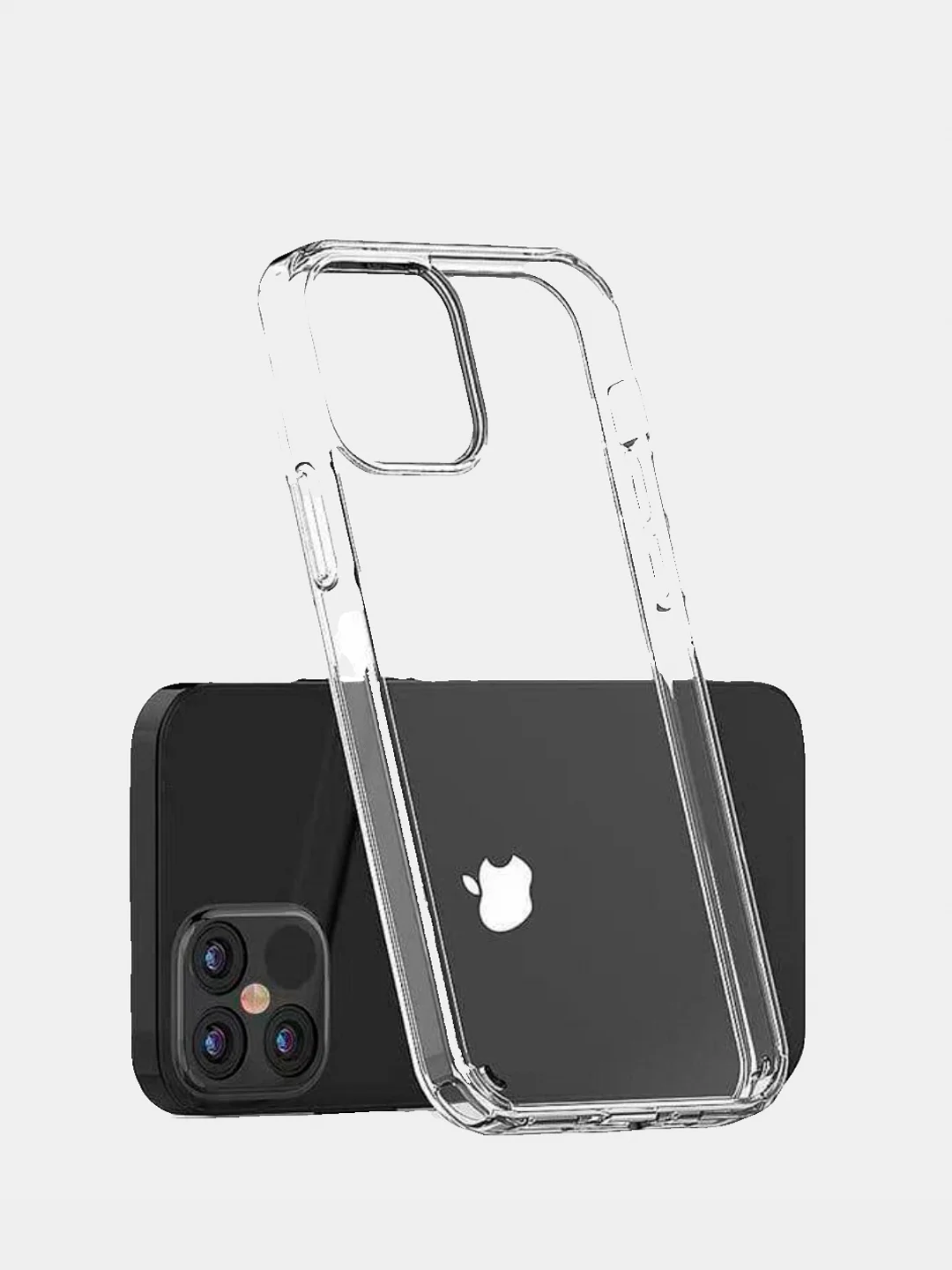 Лучший силиконовый чехол Clear case для iPhone 12 Mini Pro Max, прозрачный, клип-кейс