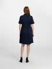 Индиго платье женское, повседневное