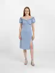 Светло-синий платье женское повседневное