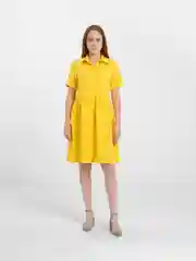 Желтый платье женское, повседневное