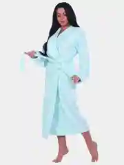 Мятный халат женский, махровый, большой размерный ряд