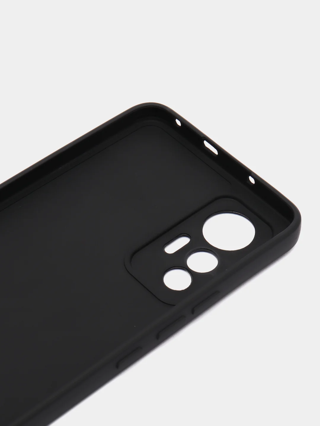 Черный чехол для Xiaomi 12 Lite (Сяоми 12 Лайт), прозрачный