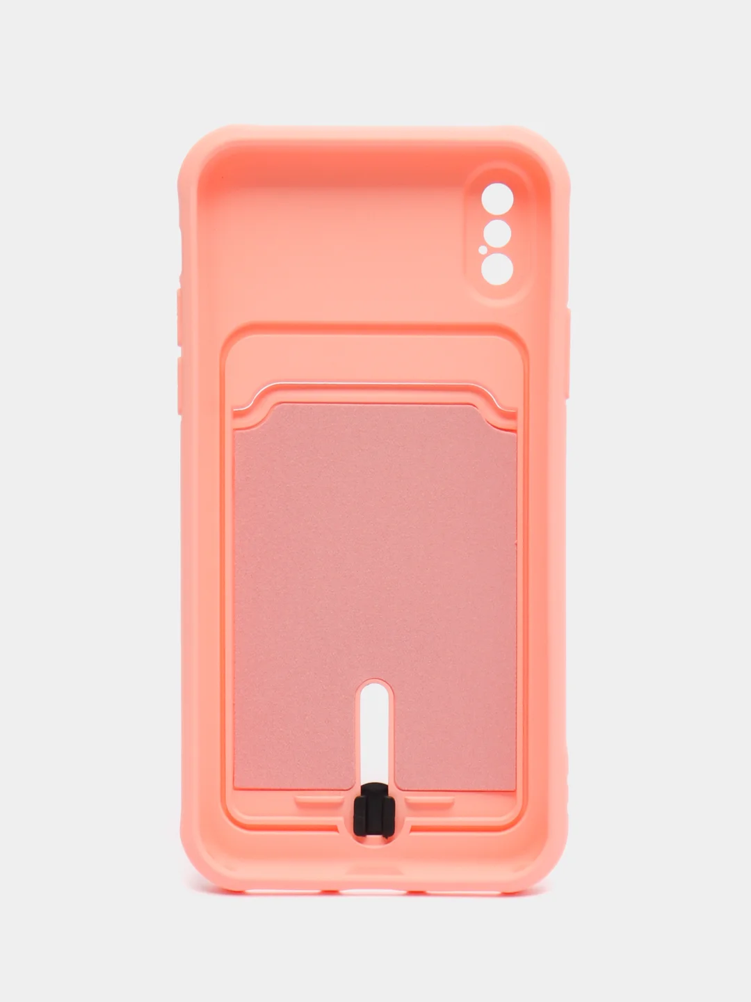 Розовый чехол для iPhone 14, 13, 12, 11 Pro Max, XS/X, XR, 7 / 8, Plus с карманом для карт