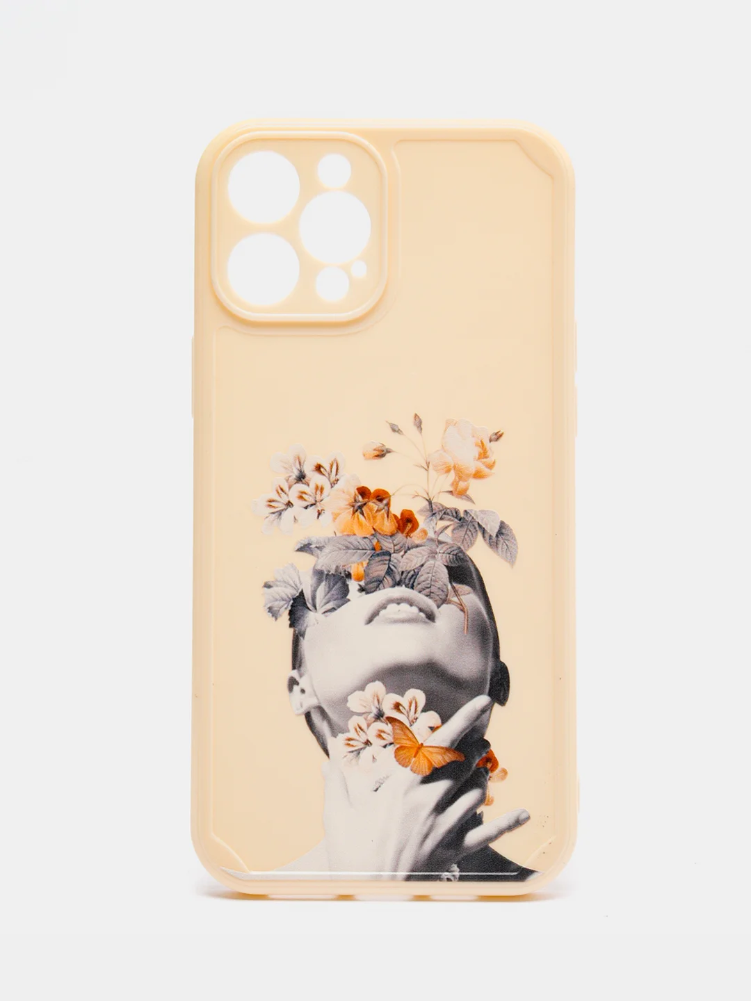 Бежевый чехол для айфон (iPhone) 11 XR / 12 13 Pro Max / 7 / 8 Plus se про макс силиконовый