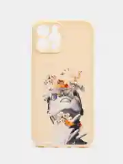 Бежевый чехол для айфон (iPhone) 11 XR / 12 13 Pro Max / 7 / 8 Plus se про макс силиконовый