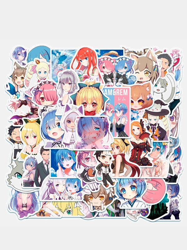 Стикерпак "Re: Zero",50шт стикеры наклейки,набор стиков для коллекционирования mg