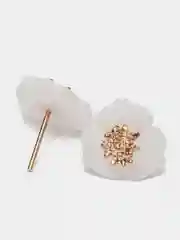 Кремовый серьги-гвоздики