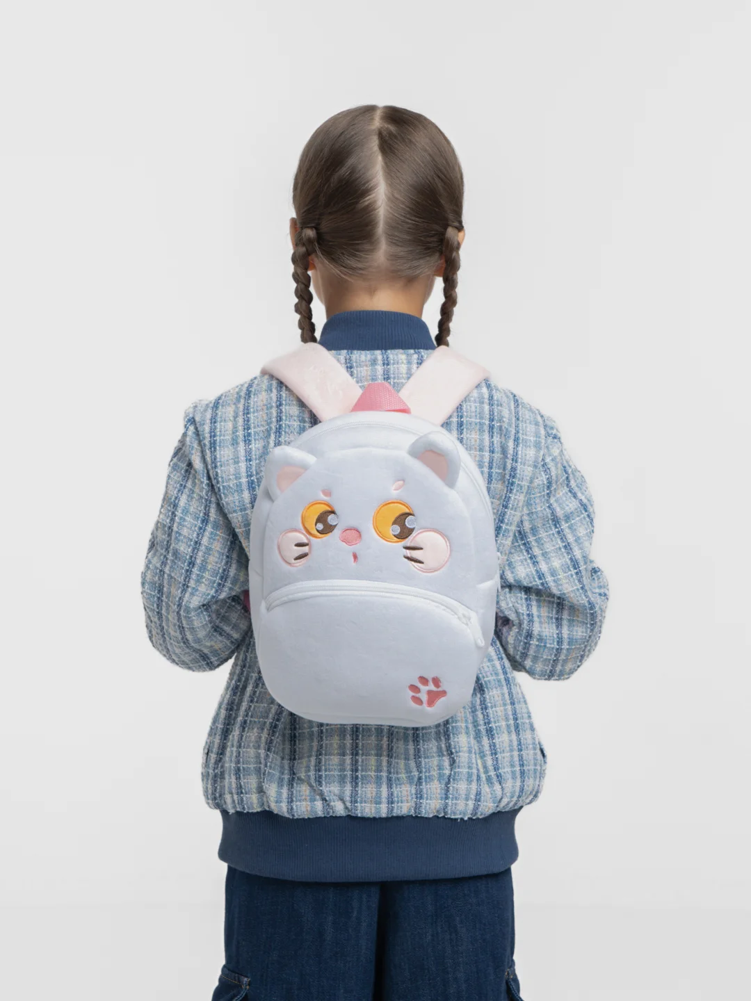 Белый рюкзак детский в виде плюшевой игрушки, на возраст 2-5 лет
