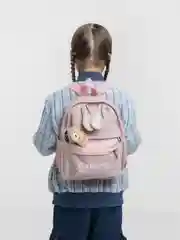 Розовый рюкзак детский школьный