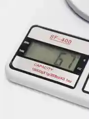Белый электронные кухонные весы до 10 кг SF - 400