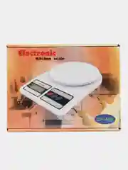 Белый электронные кухонные весы до 10 кг SF - 400
