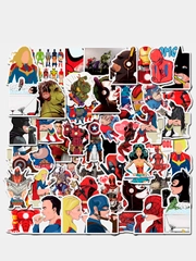 Стикерпак супергерои "Marvel ", 50 шт стикеры наклейки
