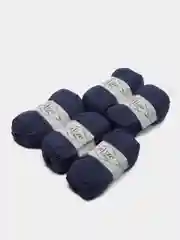 Синий меланж пряжа детская Alize (Ализе) My Baby, 5 штук, акрил, 50 г, 150 м