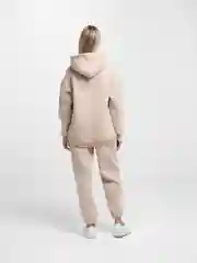 Пудровый спортивный костюм, женский, с начесом