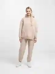 Пудровый спортивный костюм, женский, с начесом