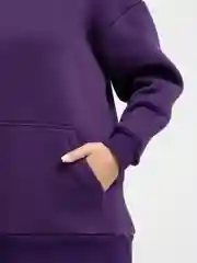 Фиолетовый спортивный костюм, женский, с начесом