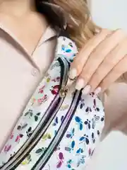Белый поясная сумка женская, через плечо