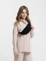 Черный поясная сумка, вельветовая, унисекс