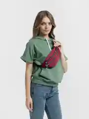 Красный поясная сумка, унисекс, бананка